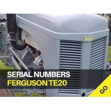 Ferguson TE20 Serial Numbers