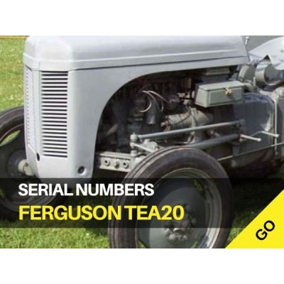 Ferguson TEA20 Serial Numbers