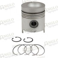 Piston & Rings - Length 129.04mm, Al-Fin Ring