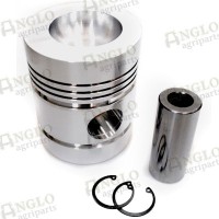 Piston & Pin - 98.48mm Bore, Plain Bowl, 5 Ring - Perkins A4.236