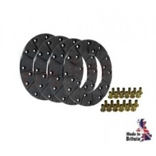 Brake Disc Lining Kit (4 Linings c/w Rivets)