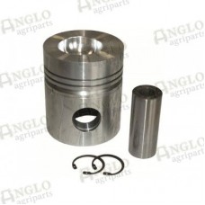 Piston & Pin - Perkins A4.212 Engine, Plain Bowl, 3 Ring - Perkins A4.212