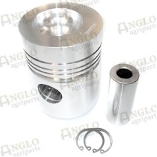 Piston & Pin - 98.42mm Bore, Plain Bowl, 4 Ring - Perkins A4.212, A4.236