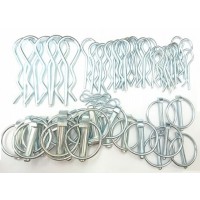 Linch Pins & R-Clips Pack x50 (6mm, 8mm, 11mm)