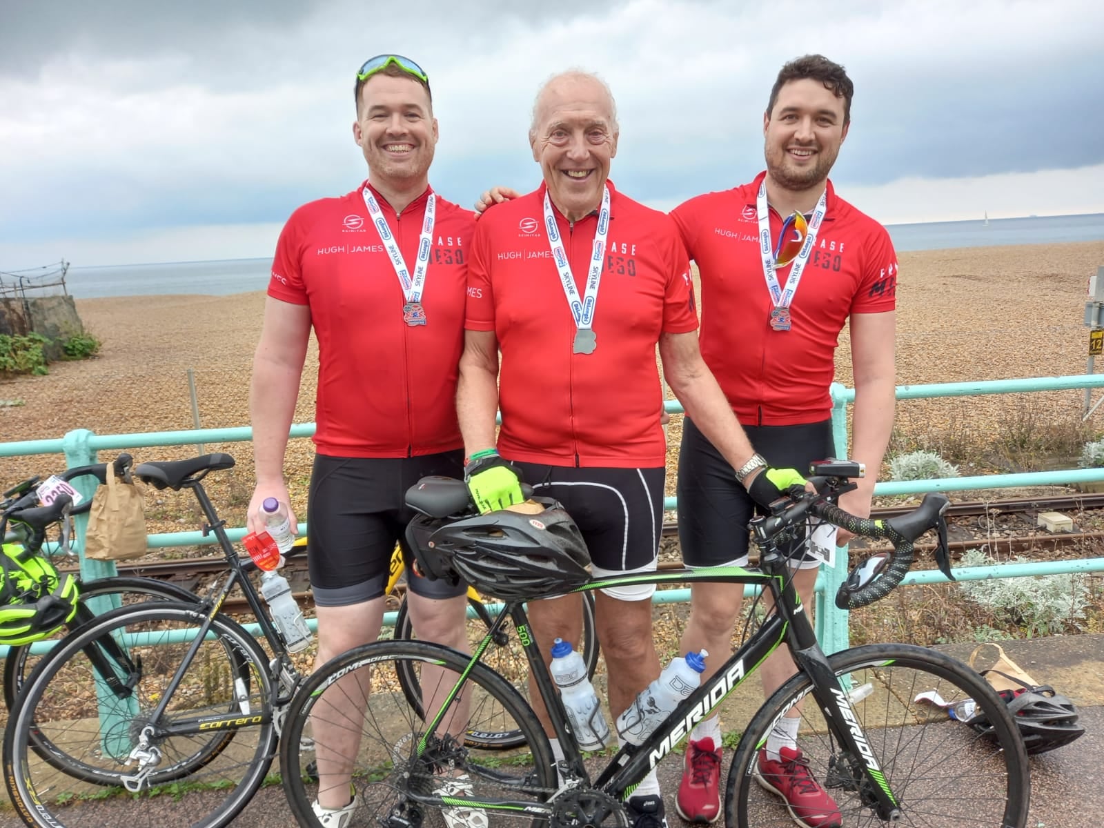 The finish point at Brighton seafront