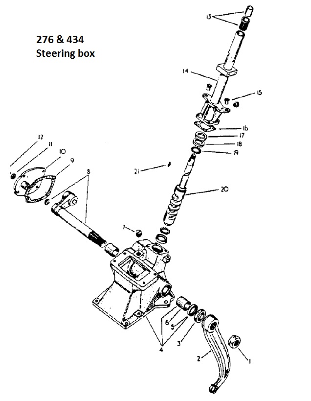International B275 B414 B250 Steering Box Bearings  for Single Arm Steering Box